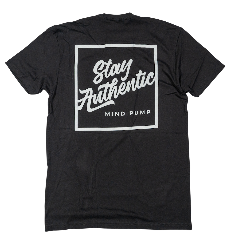 Stay Authentic Tee (Black &amp; White) - XS/S/M ONLY
