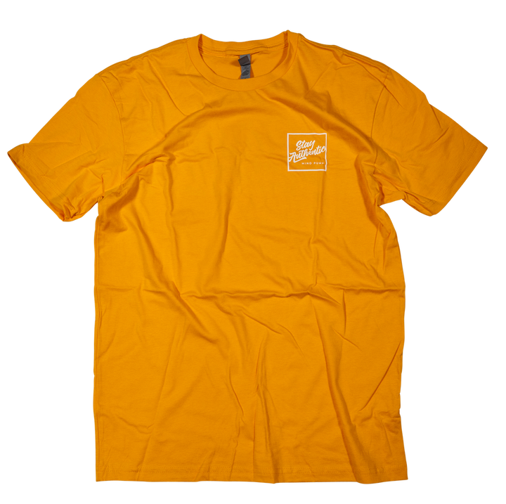 Stay Authentic Tee (Yellow)