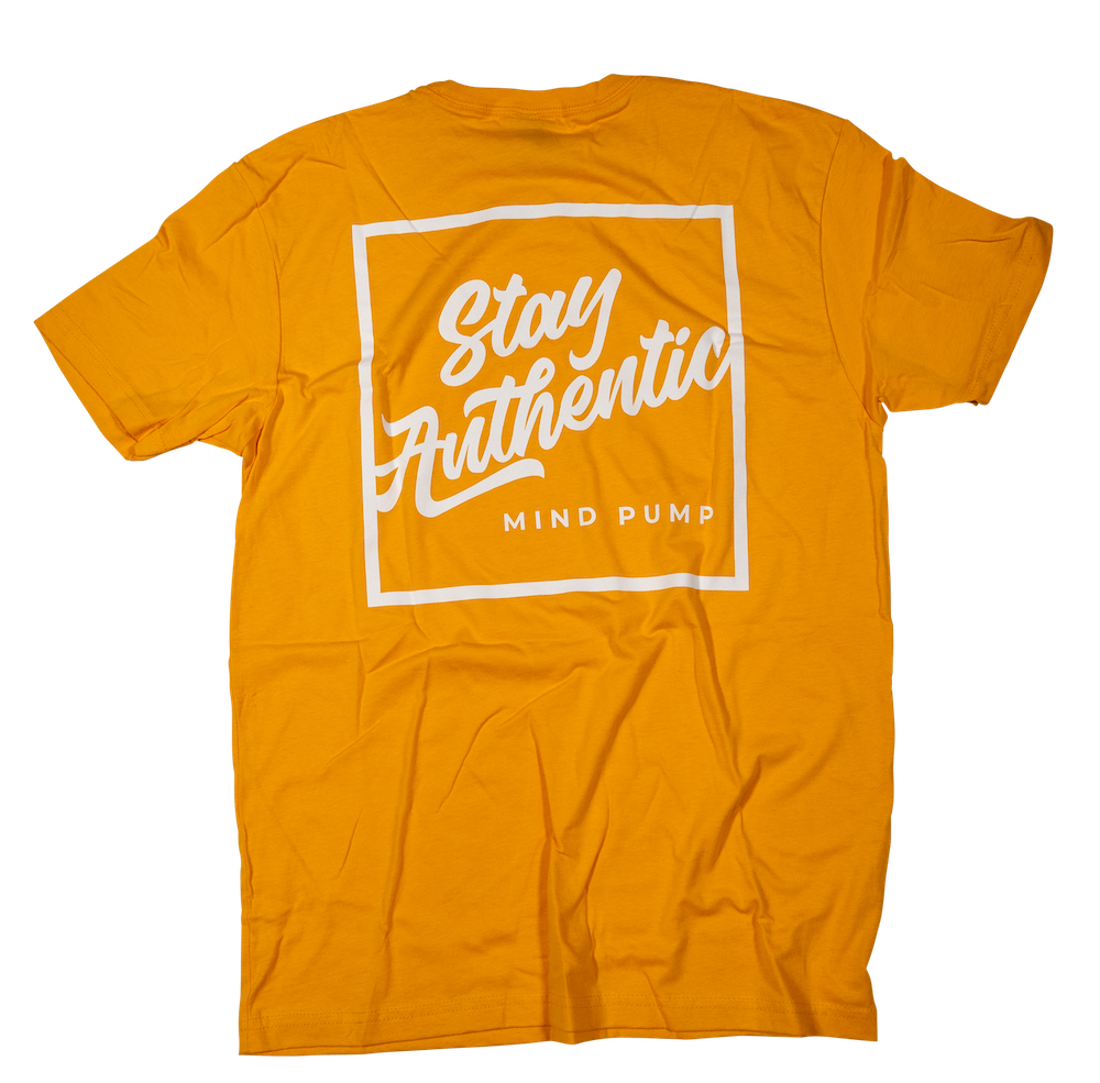 Stay Authentic Tee (Yellow)