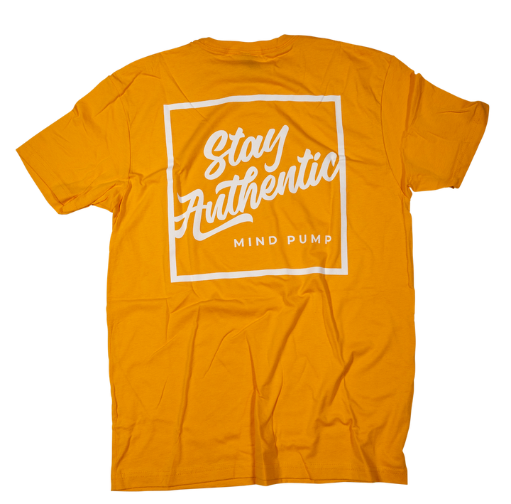 Stay Authentic Tee (Yellow)