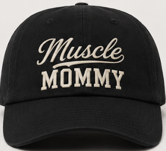 Muscle Mommy Hat - Black