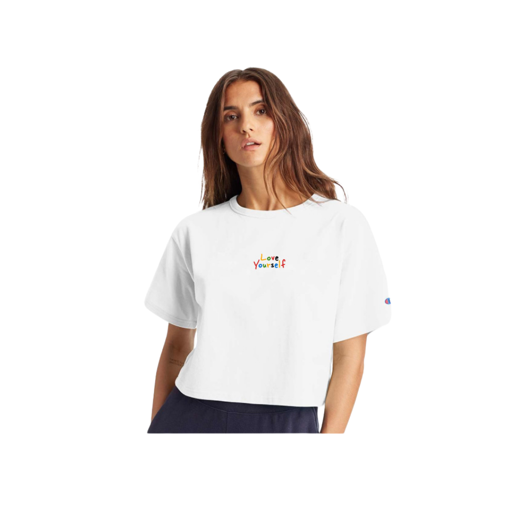 Love Yourself Cropped Tee - XS/S/M Only
