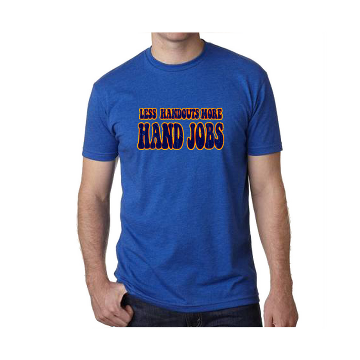 Less Handouts Tee (Royal Blue) - Small Only