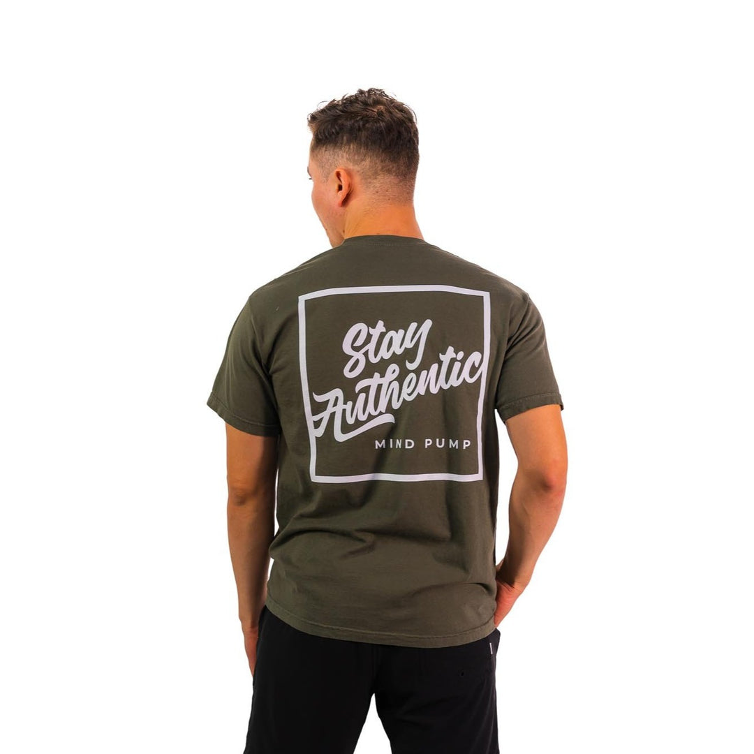 Stay Authentic Tee (Sage)