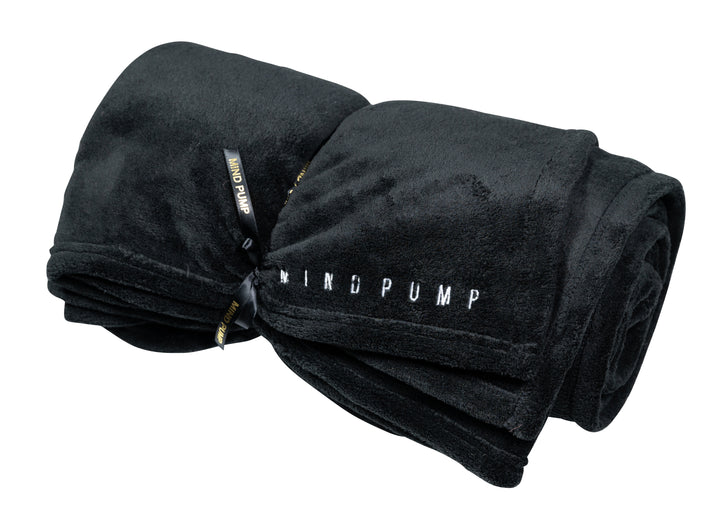 Mind Pump Fleece Blanket (Black)